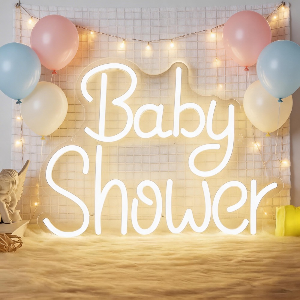 Baby Nursery Wall Lights - 베이비 샤워 LED 네온사인 USB 디밍