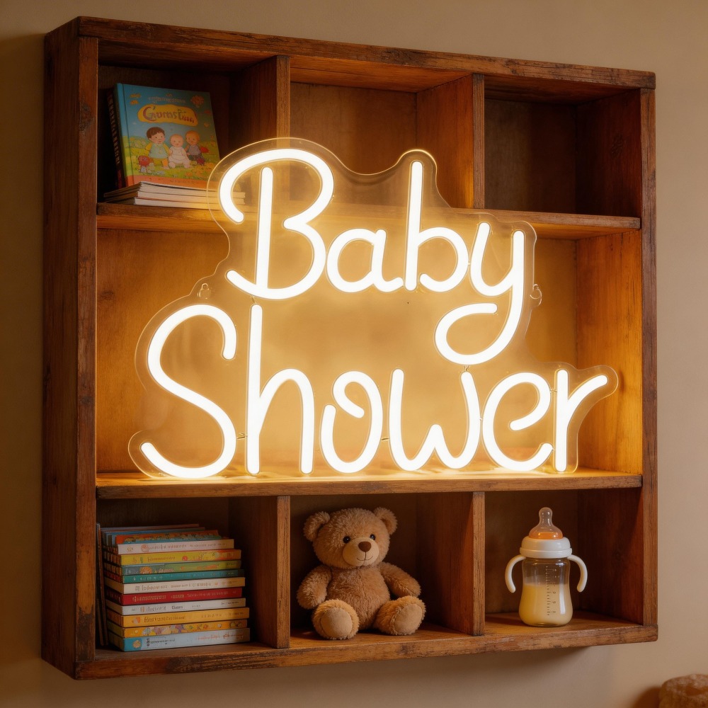 베이비 샤워 LED 네온사인 USB 디밍 가능 네온 조 - Baby Nursery Wall Lights 리뷰 및 가격